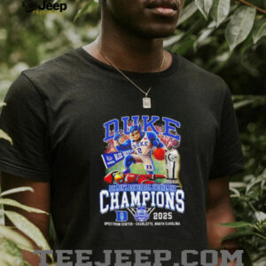 Duke Blue Devils ACC Mens Basketball Tournament Champions 2025 mascot shirt5