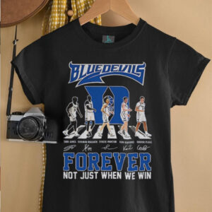 Duke Blue Devils forever not just when we win signatures Abbey Road shirt0