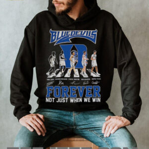 Duke Blue Devils forever not just when we win signatures Abbey Road shirt1