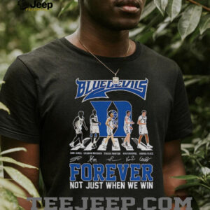 Duke Blue Devils forever not just when we win signatures Abbey Road shirt3