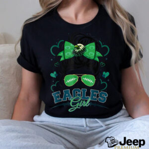 Eagles Girl Messy Bun Just A Girl Who Loves Eagles...