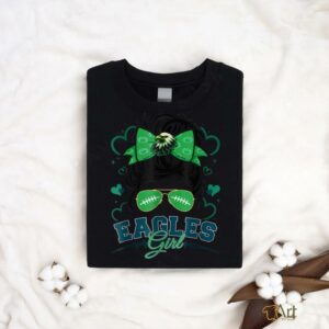 Eagles Girl Messy Bun Just A Girl Who Loves Eagles Fan Women T Shirt2