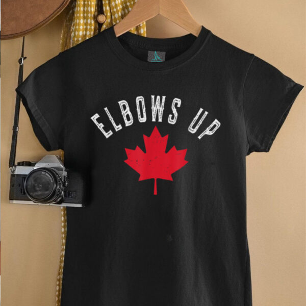 Elbows Up Canada True North Strong and Free Proud Canadian T Shirt
