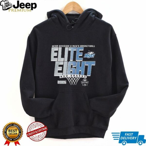 Elite 8 2025 NCAA Division II Men’s Basketball Tournament NSU Sharks shirt