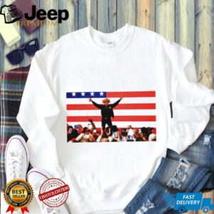 Elon Musk wearing cheese hat American flag shirt3
