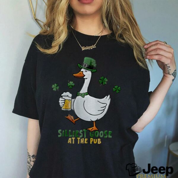 Embroidered Silliest Goose At The Pub St. Patrick’s Day Shirt