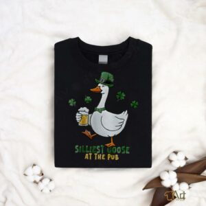Embroidered Silliest Goose At The Pub St. Patricks Day Shirt2