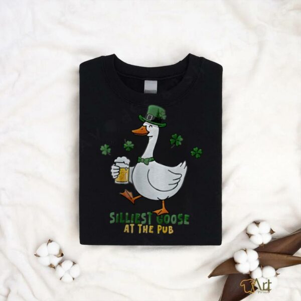 Embroidered Silliest Goose At The Pub St. Patrick’s Day Shirt