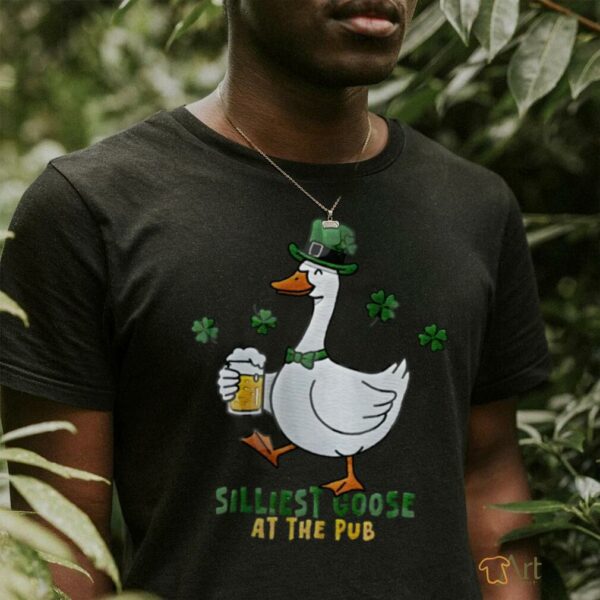 Embroidered Silliest Goose At The Pub St. Patrick’s Day Shirt