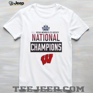 FOlIqgmZ Wisconsin Badgers 2025 Womens Hockey Tournament Champions shirt2