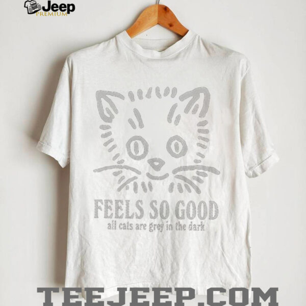 Feels so good all cats are grey in the dark shirt