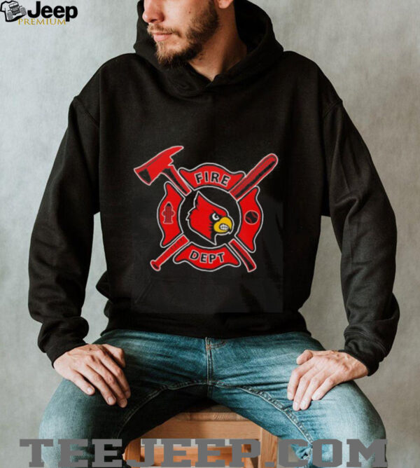 Fire dept Louisville Cardinals baseball shirt