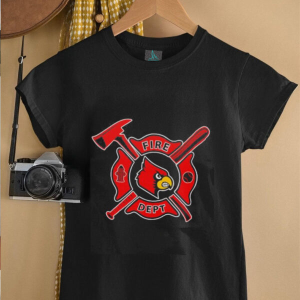 Fire dept Louisville Cardinals baseball shirt
