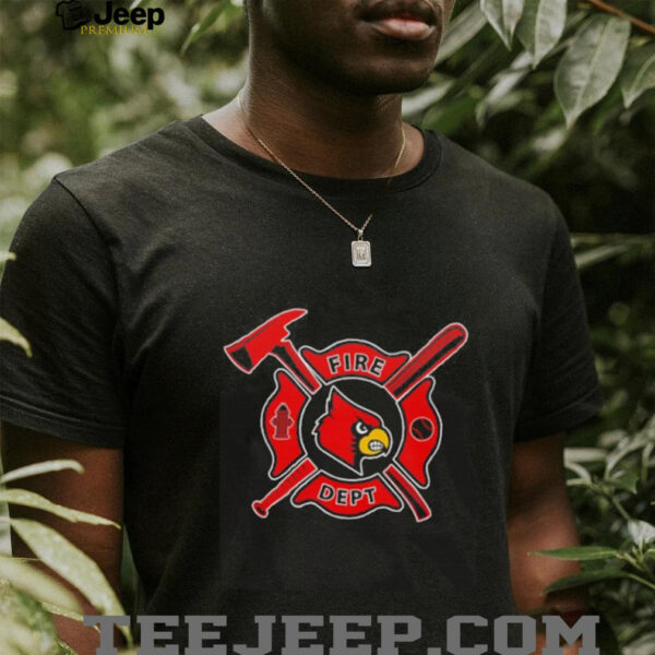 Fire dept Louisville Cardinals baseball shirt