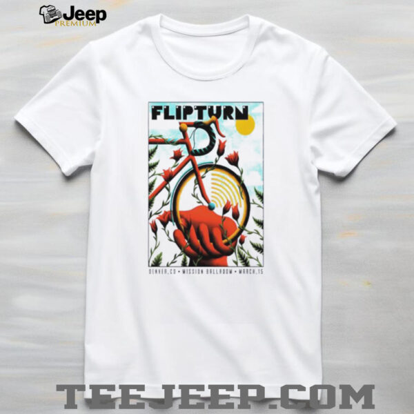 Flipturn March 15th 2025 Mission Ballroom Denver CO Show shirt