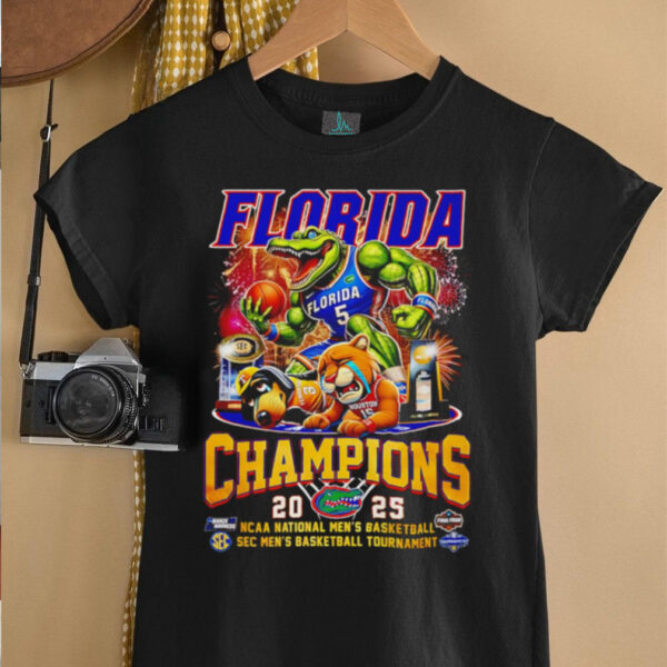 Florida Florida Champions 2025 Ncaa National Men’s Basketball Sec Men’s Basketball Tournament shirt