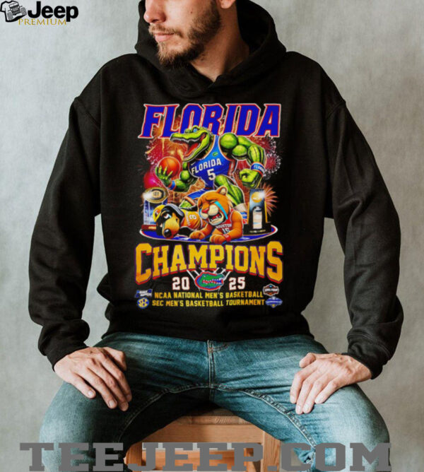 Florida Florida Champions 2025 Ncaa National Men’s Basketball Sec Men’s Basketball Tournament shirt