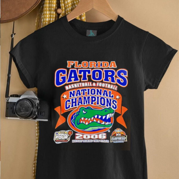 Florida Gators 2006 Basketball Football National Champions Victory Shirt