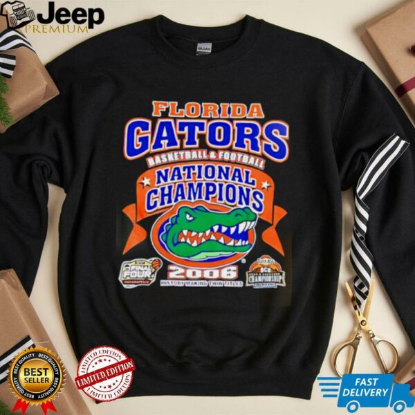 Florida Gators 2006 Basketball Football National Champions Victory Shirt