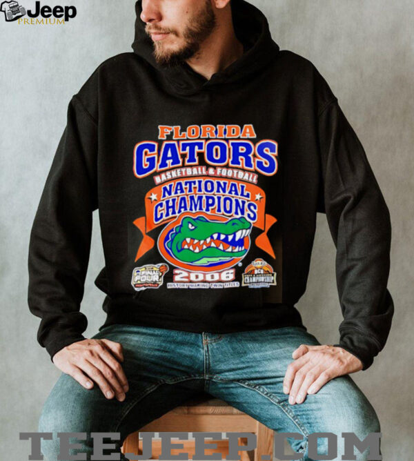 Florida Gators 2006 Basketball Football National Champions Victory Shirt