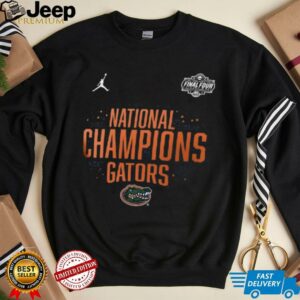 Florida Gators Jordan Brand Youth 2025 NCAA Mens Basketball National Champions Locker Room T Shirt2