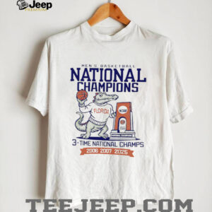 Florida Gators Three Time NCAA Men’s Basketball National Champions shirt
