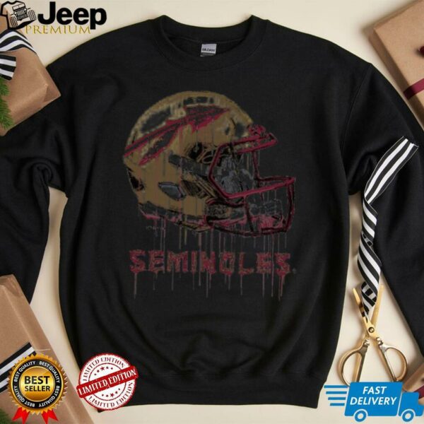 Florida State Seminoles Infantb Dripping Football Helmet T Shirt