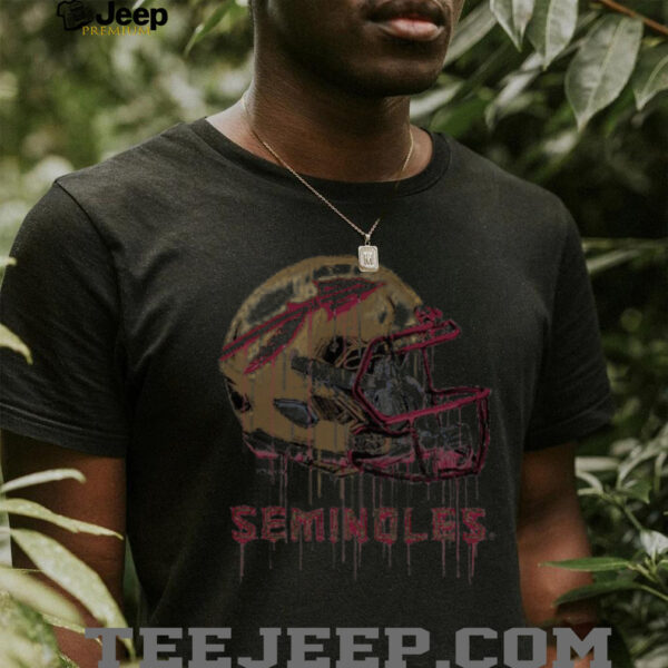 Florida State Seminoles Infantb Dripping Football Helmet T Shirt