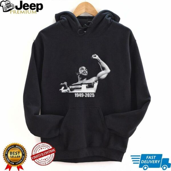 Foreman George in in memory shirt