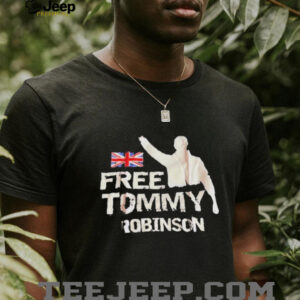 Free Tommy Robinson UK flag shirt