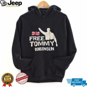 Free Tommy Robinson UK flag shirt4