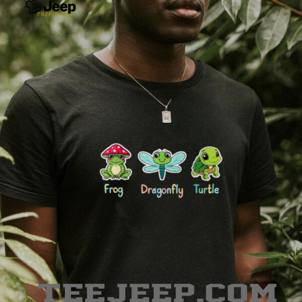Frog Dragonfly Turtle Men Women T Shirt