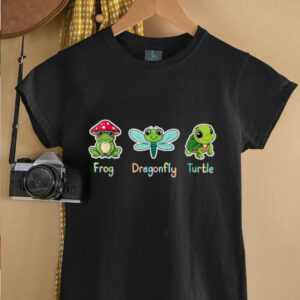 Frog Dragonfly Turtle Men Women T Shirt