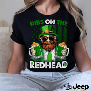 Funny Leprechaun Dibs On The Redhead St Patricks Day Mens...