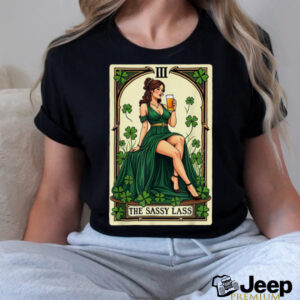 Funny Patrick’s Day The Sassy Lass Tarot Card Unisex T...
