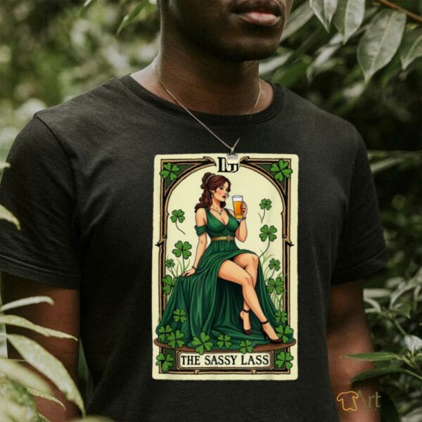 Funny Patrick’s Day The Sassy Lass Tarot Card Unisex T Shirt
