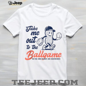 Funny Peanuts Take Me Out To The Ball Game Baseball Shirt