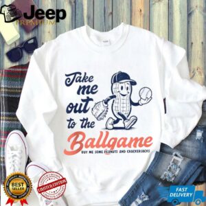 Funny Peanuts Take Me Out To The Ball Game Baseball Shirt