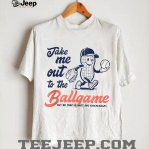 Funny Peanuts Take Me Out To The Ball Game Baseball Shirt