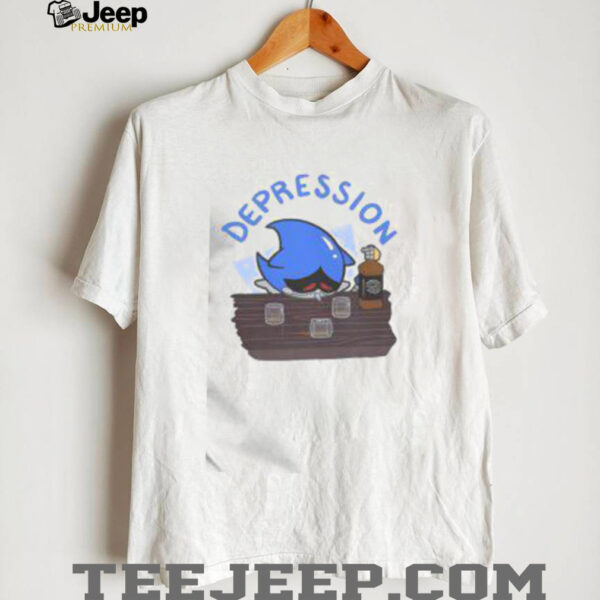Funny Sonic The Hedgehog Depression Meme T Shirt