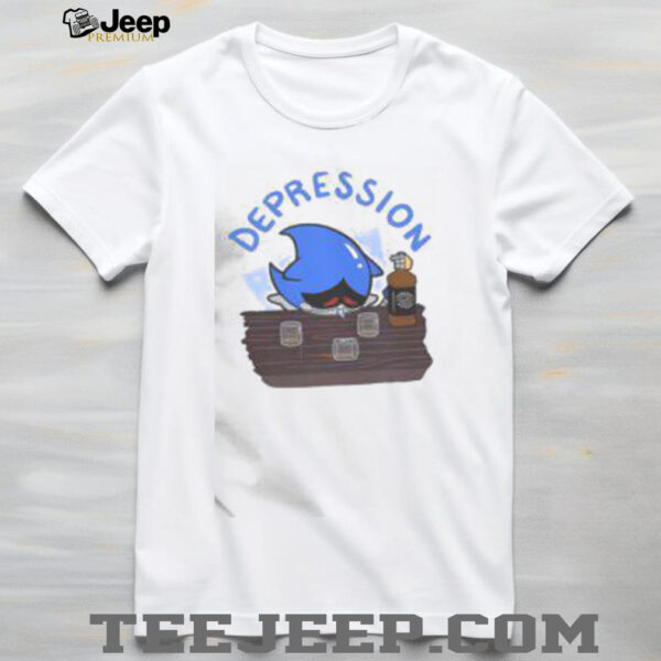 Funny Sonic The Hedgehog Depression Meme T Shirt