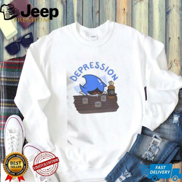 Funny Sonic The Hedgehog Depression Meme T Shirt