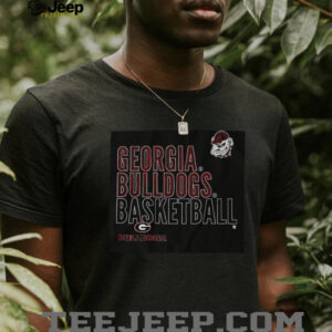 Georgia Basketball Text Logo Overlay Shirt