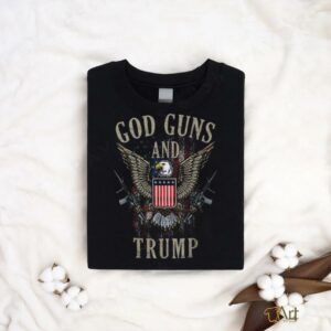 God Guns And Trump 2nd Amendment Flag AR15 American Flag T Shirt3