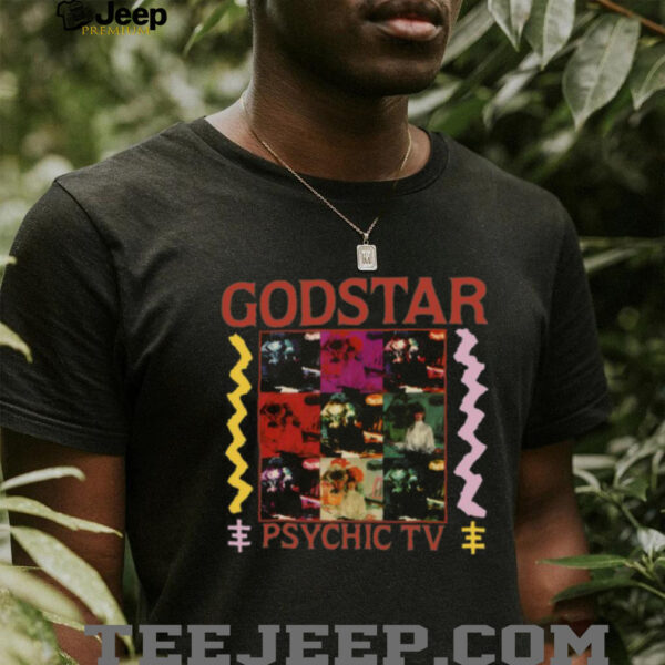 Godstar PSYCHIC TV Genesis P Orridge Black T Shirt