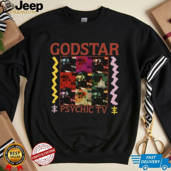 Godstar PSYCHIC TV Genesis P Orridge Black T Shirt