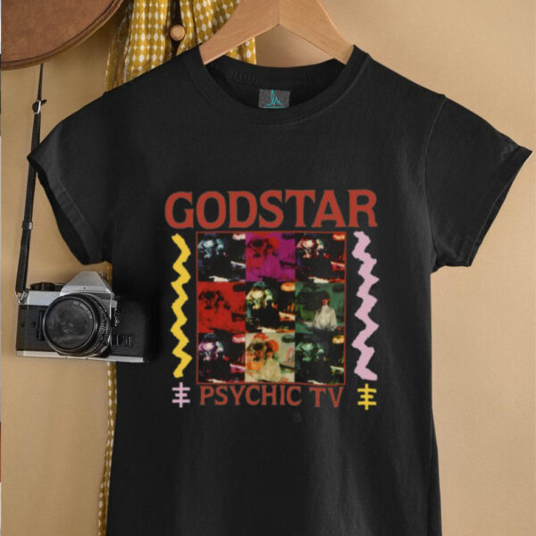 Godstar PSYCHIC TV Genesis P Orridge Black T Shirt