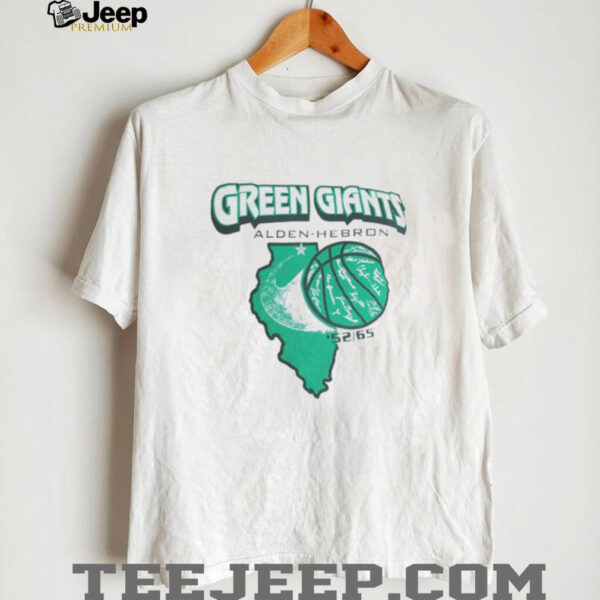 Green Giants Alden Hebron basketball shirt