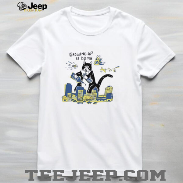 Growing up is dumb cat shirt
