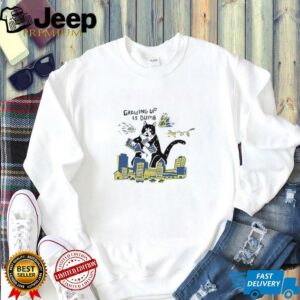 Growing up is dumb cat shirt2